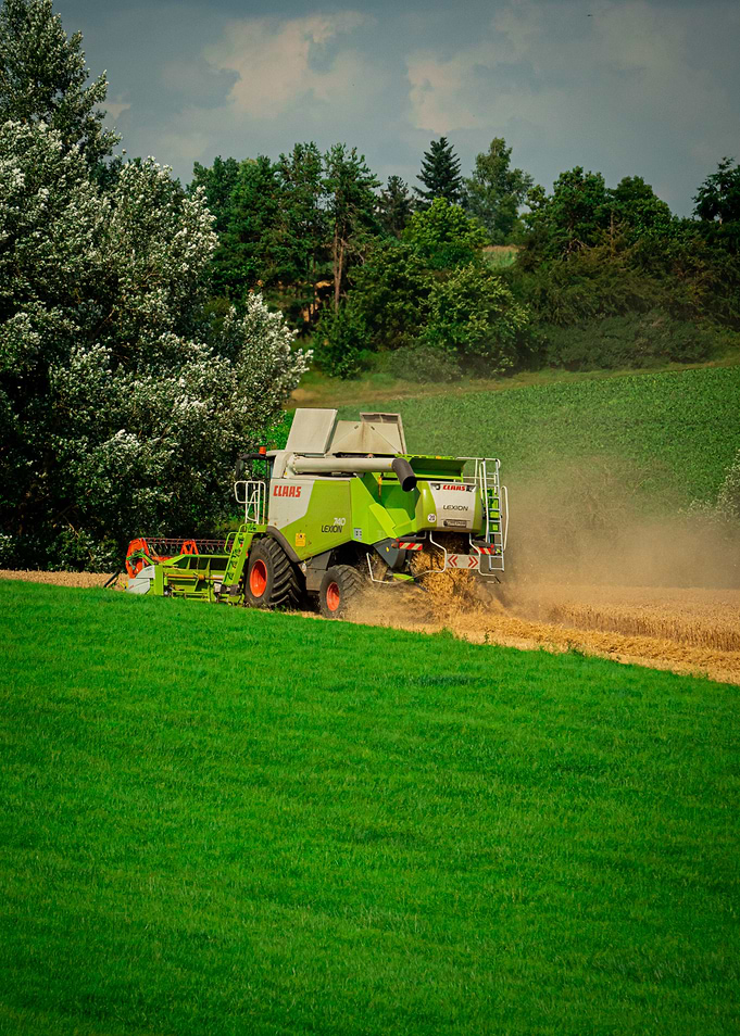 Harvester back shot