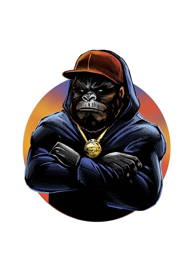 Hip hop monkey