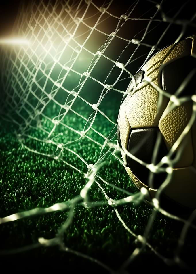 Soccer ball in grass