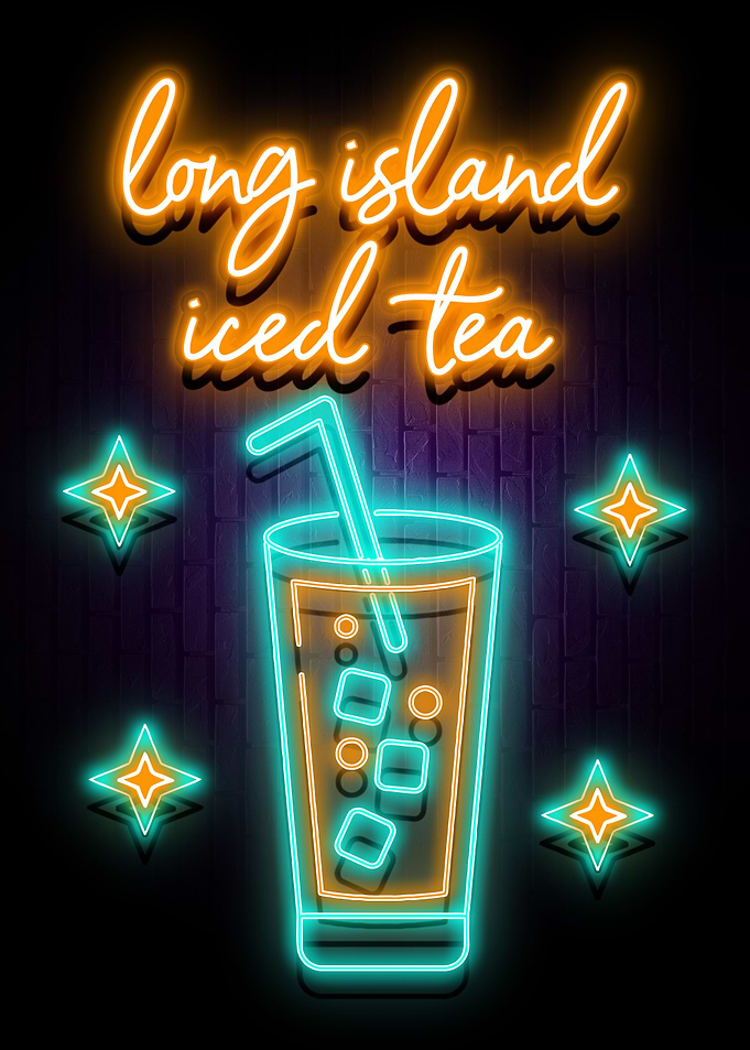 long island iced tea neon
