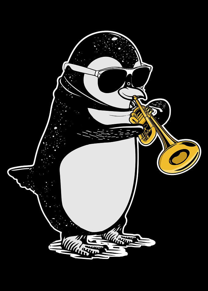 Trumpet Player Penguin