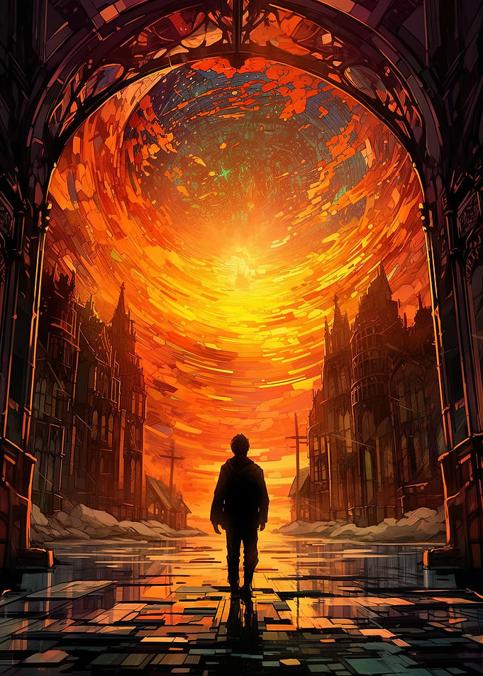 Solitary sunset