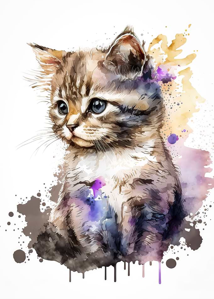 Cat watercolor