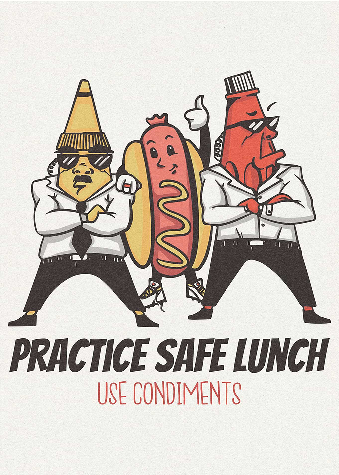 Funny Hotdog Food Pun