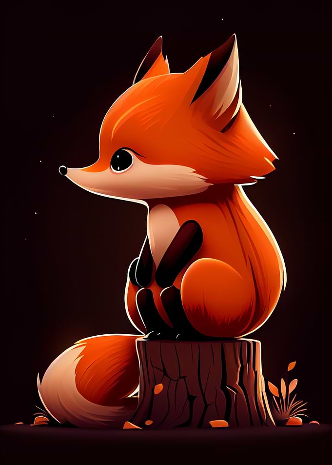 Cute Fox Animal Cartoon