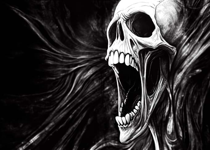 Angry Night Skull