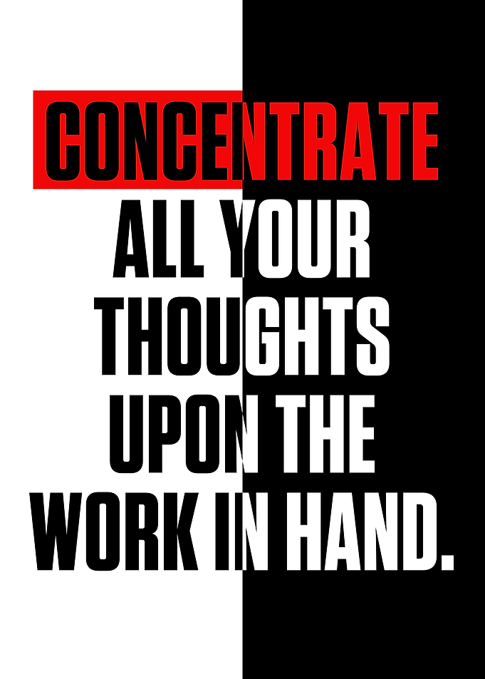 Concentrate All Your