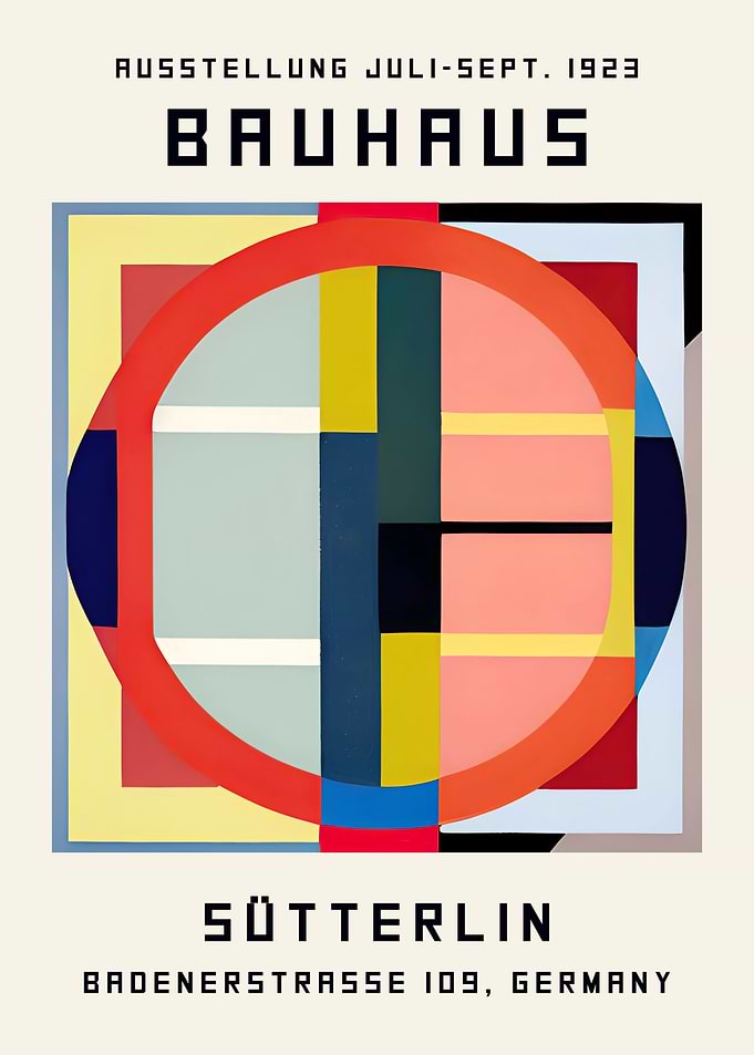 Germany Bauhaus Poster