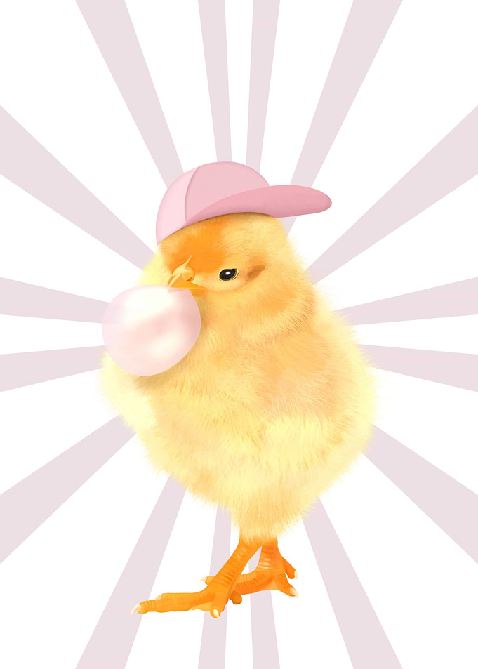 Cool Bubblegum Chick