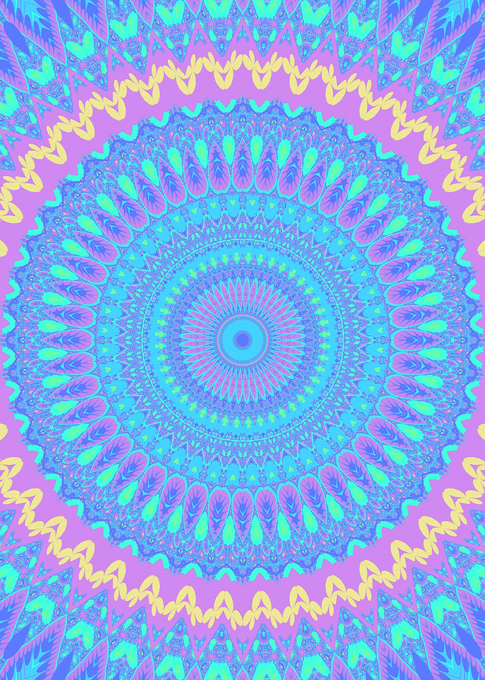 Trippy Jewel Tone Mandala