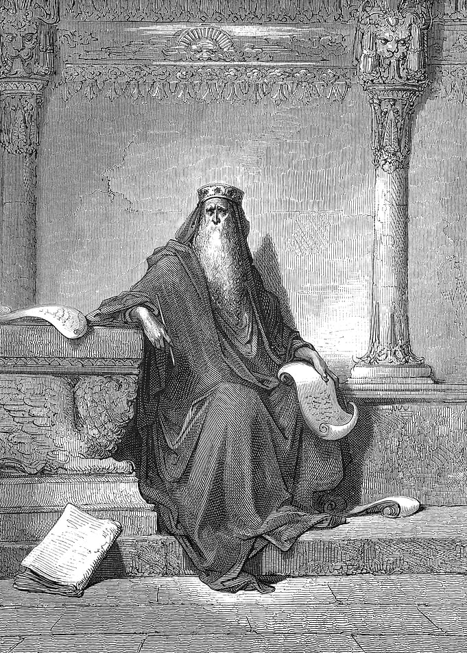 King Solomon in Old Age