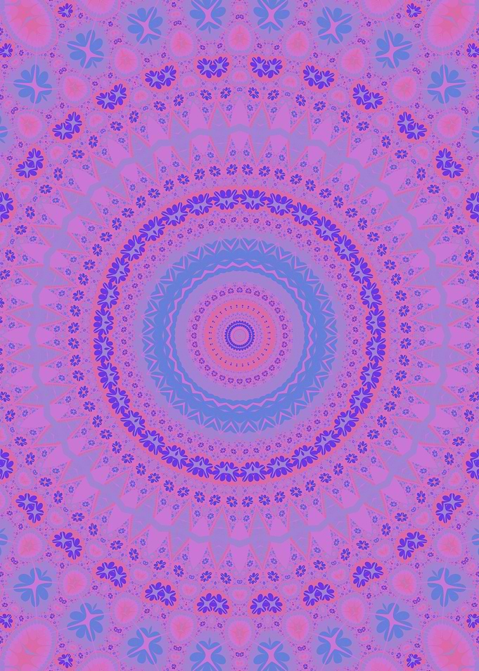 Ornate Bold Trippy Mandala