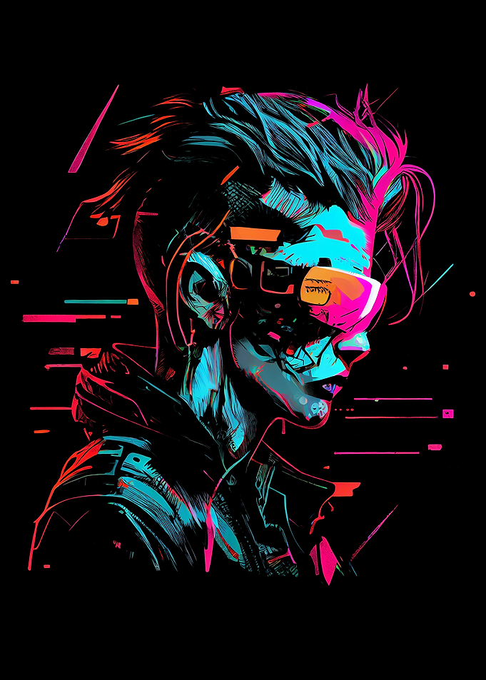 Cyberpunk VR glasses