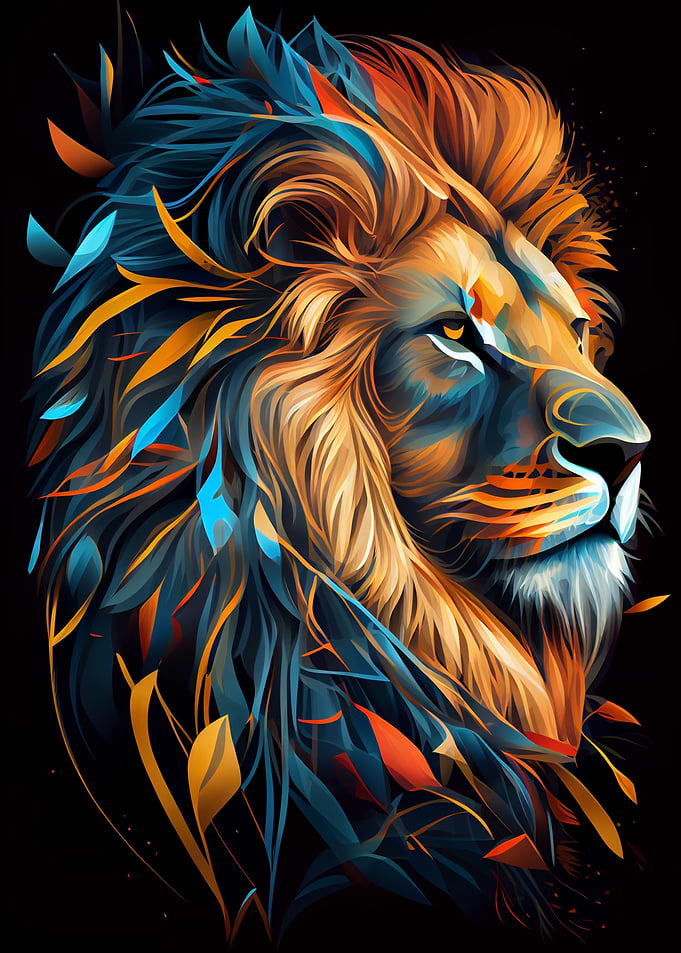 Cute Lion Animal Cartoon