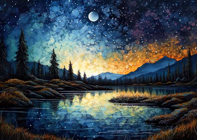 Colorful Night Sky