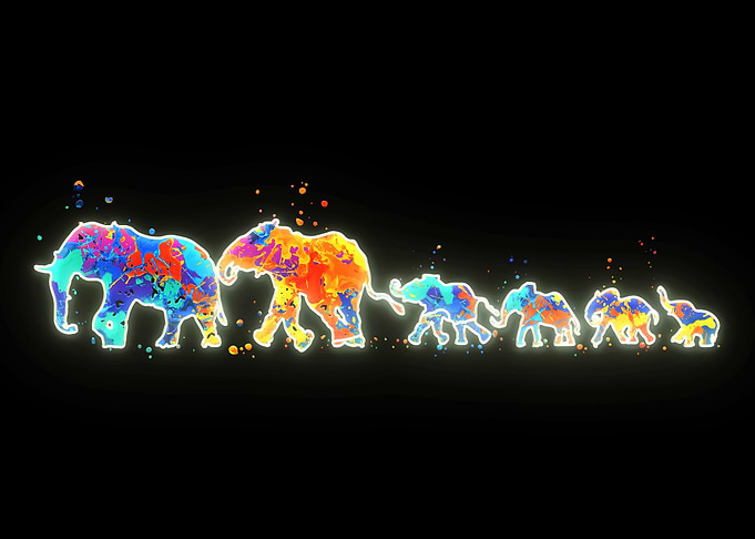 Elephant Family 4 Baby