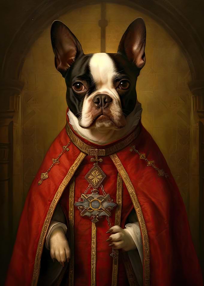 Boston Terrier The Pope