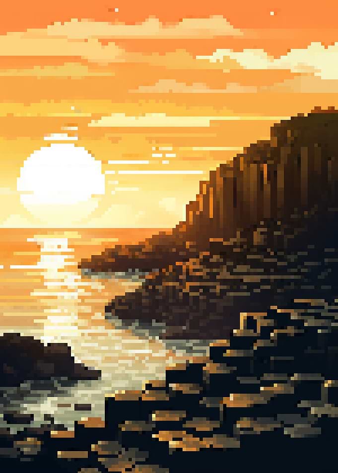 Giant Causeway pixel art