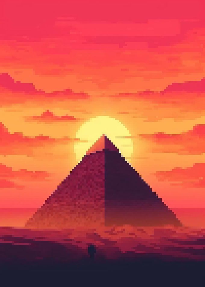 Great pyramid pixel art