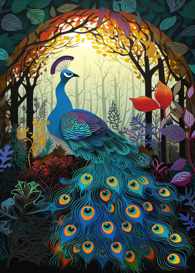 Paper Craft Peacock