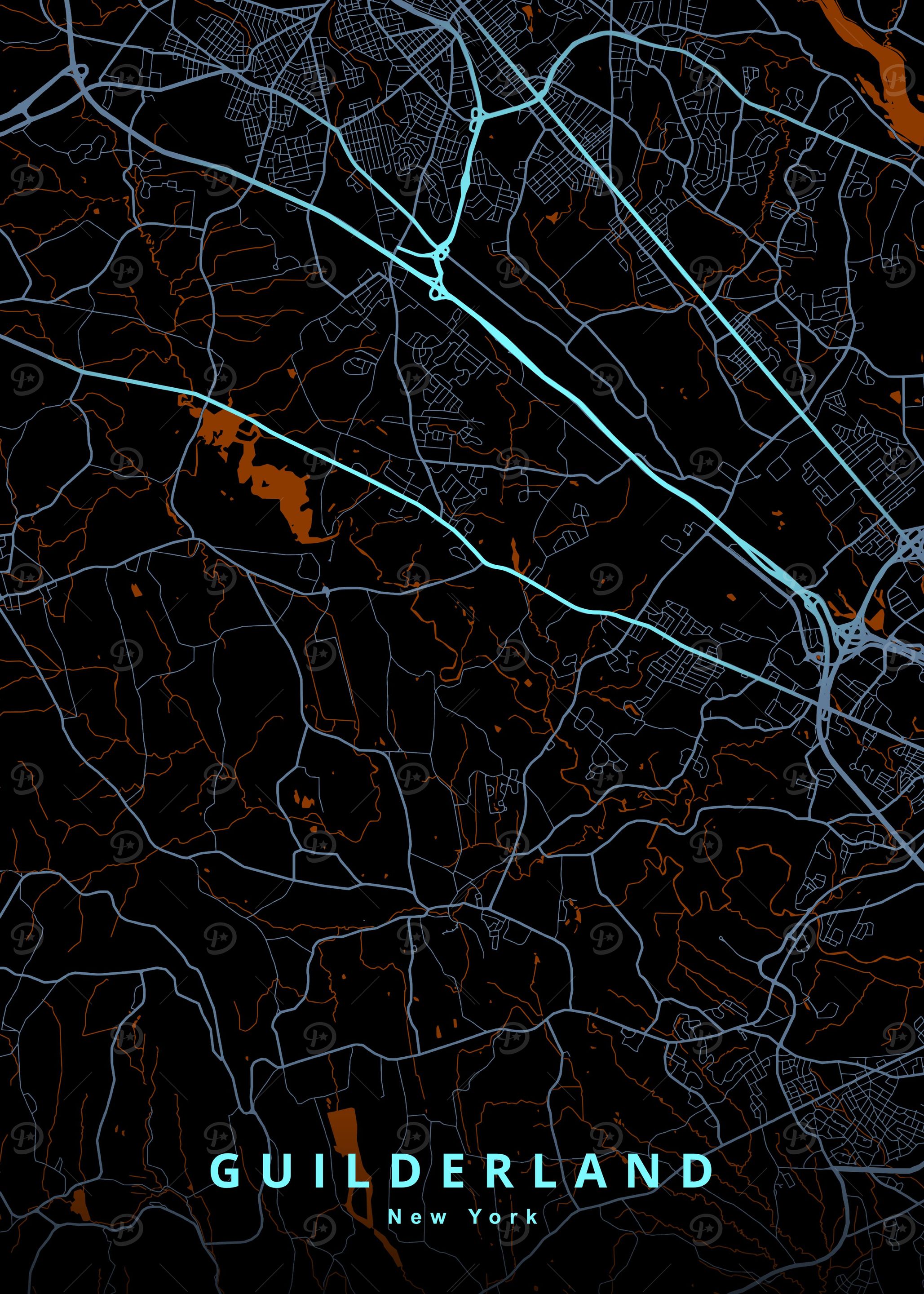 Guilderland NY Map