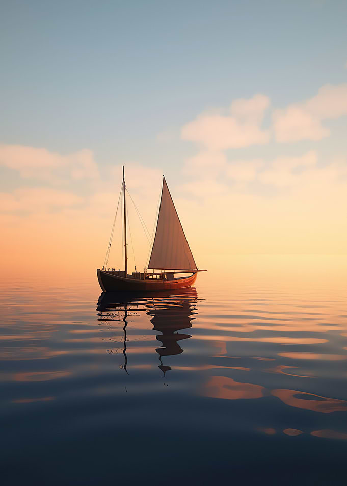 Sailboat on the beach