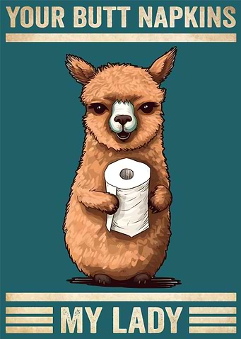 Llama Your Butt Napkins