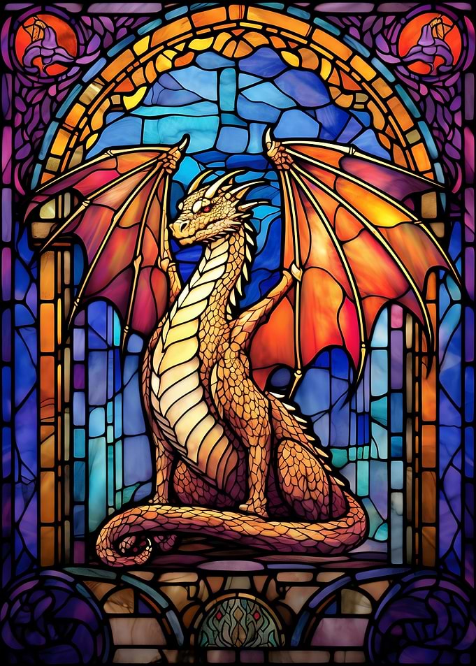 Gold Textra Dragon