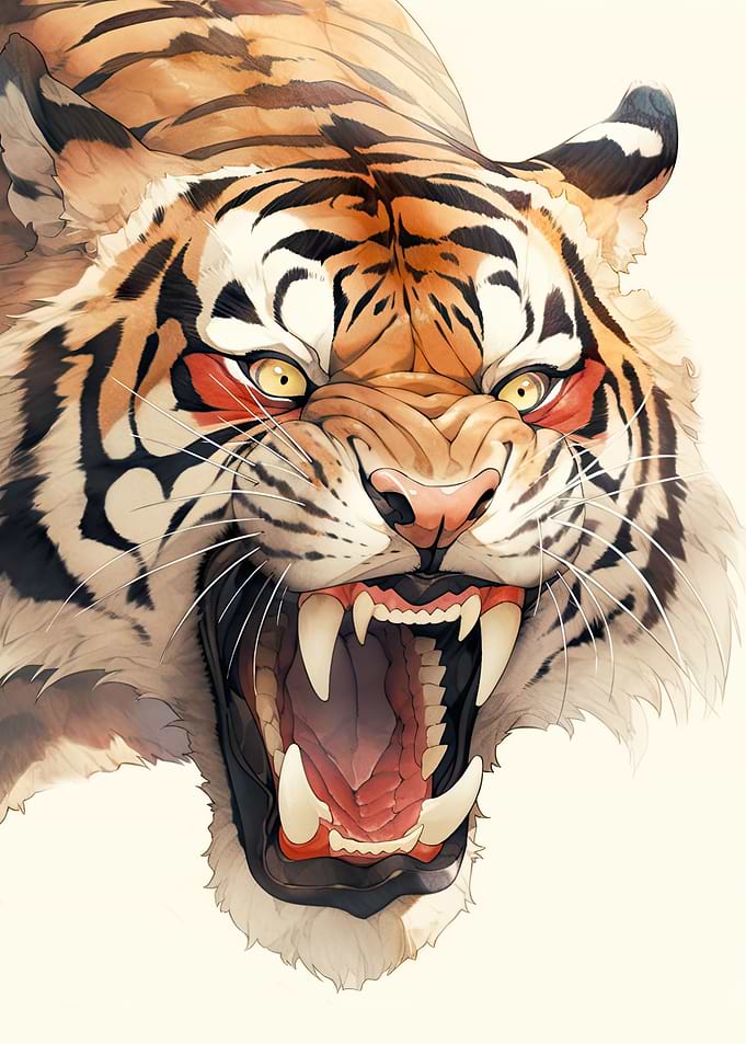 Vintage Japanese Tiger