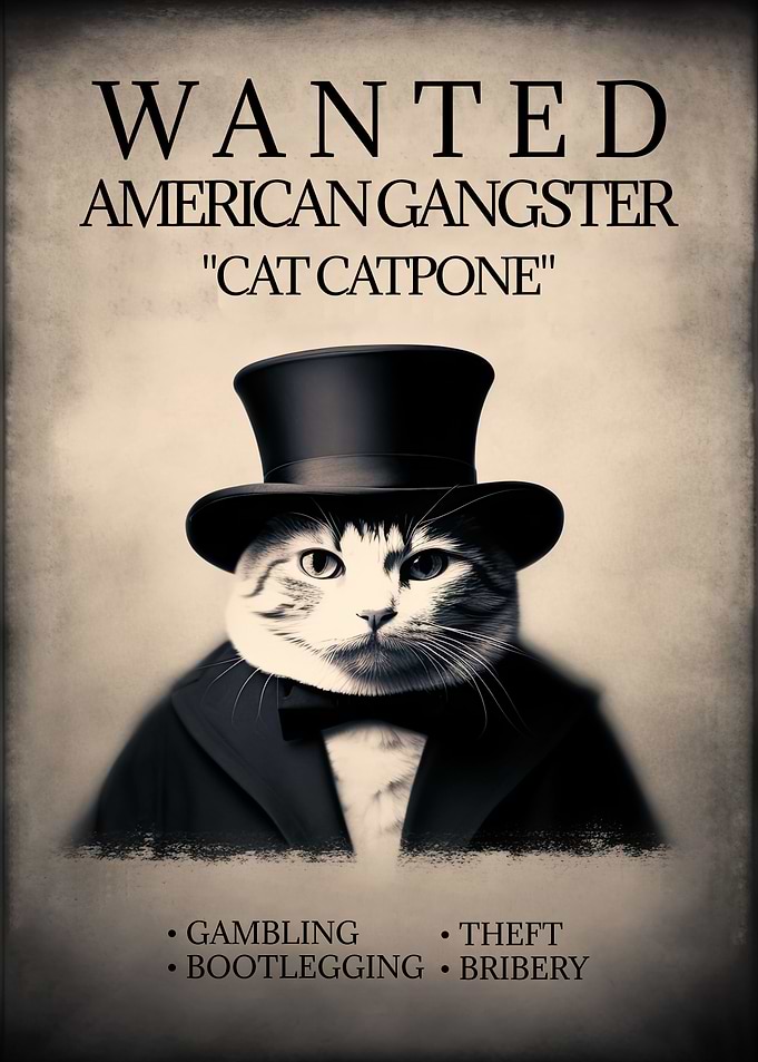 Funny Cat Meme Wanted Sign