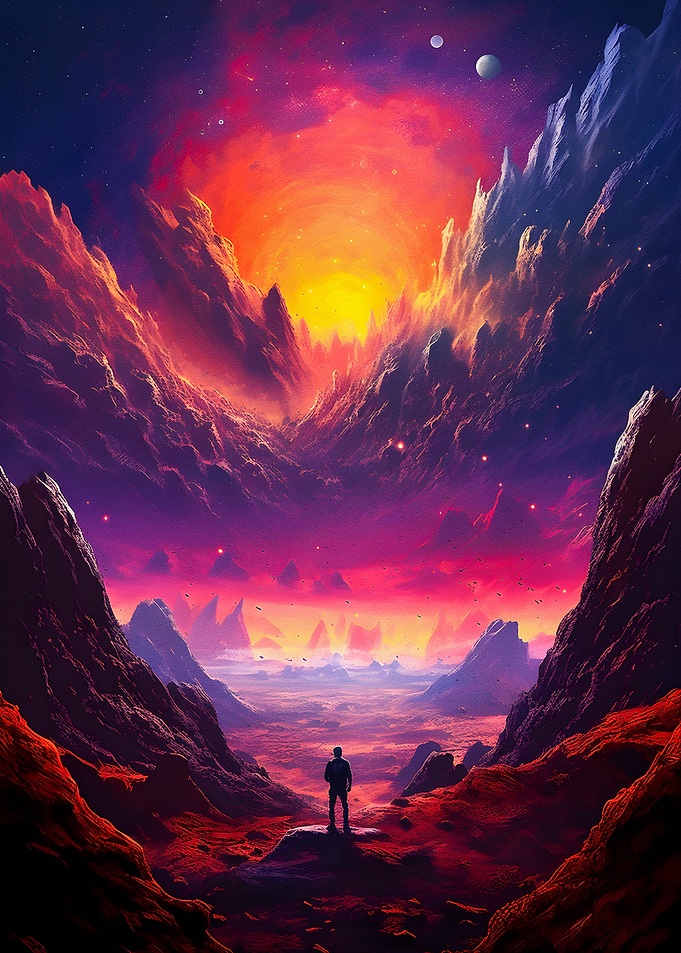 Man in space