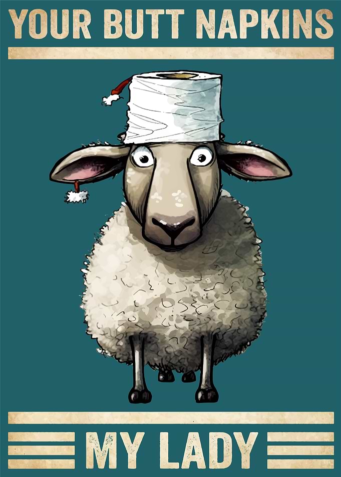 Your Butt Napkins Sheep