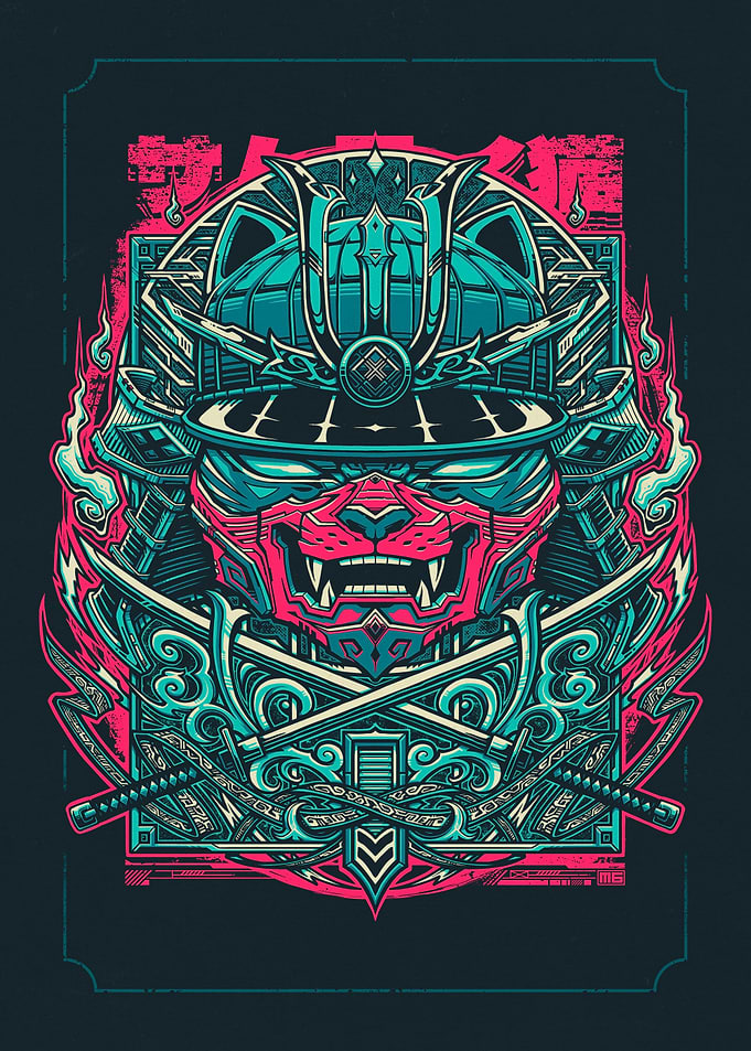 Cyber Samurai Cat