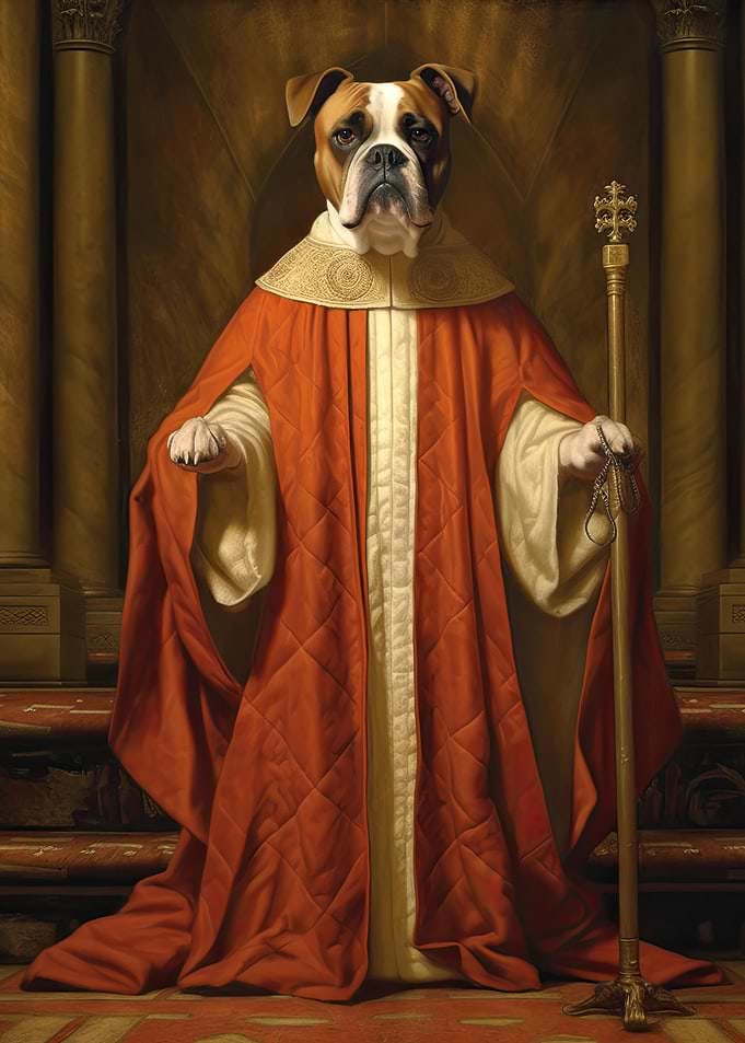 Boxer Dog The Pope