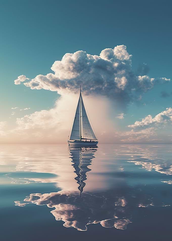 Sailboat on the beach
