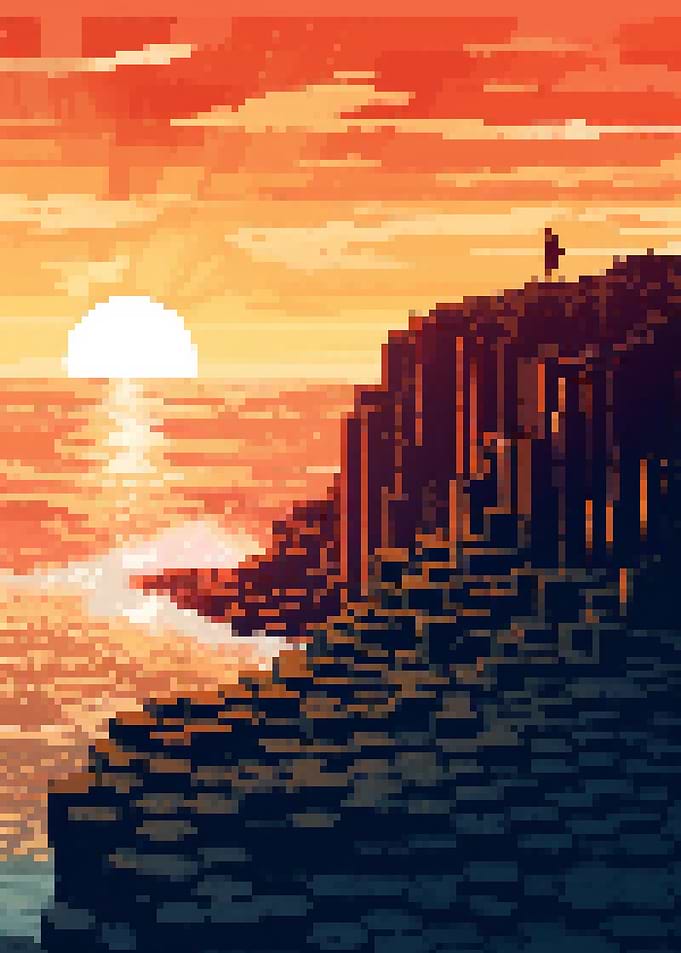 Giant Causeway pixel art