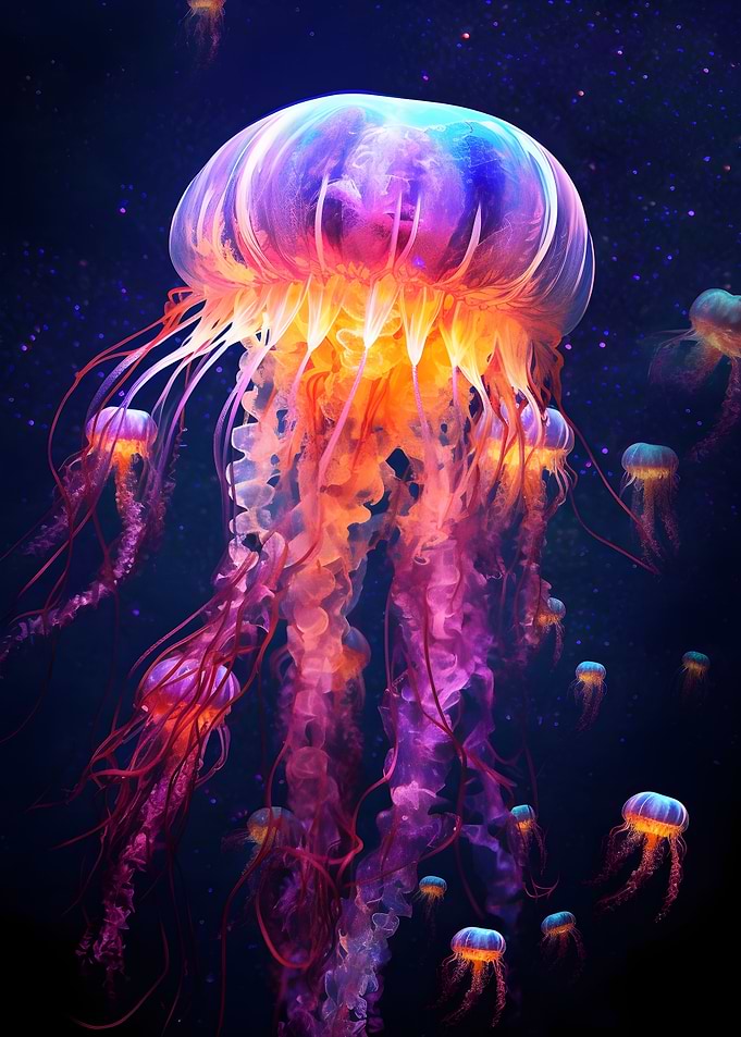 Glowing Jellyfish