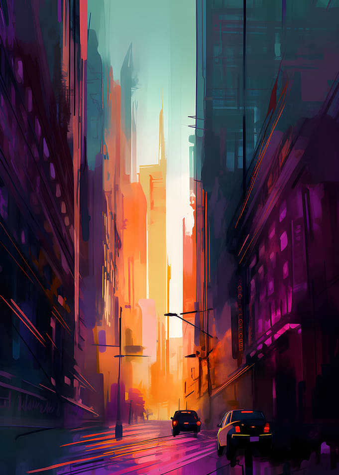 Sci Fi Landscape Painting