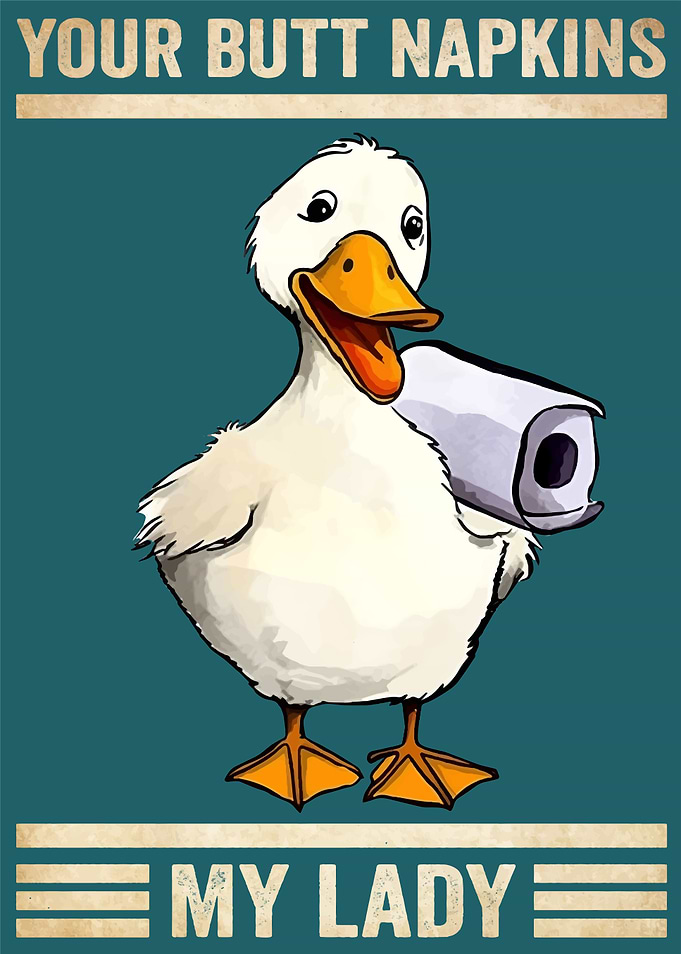 Your Butt Napkins Ducks