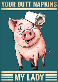 Pigs Your Butt Napkins
