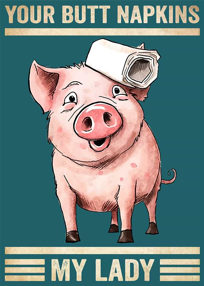 Pigs Your Butt Napkins