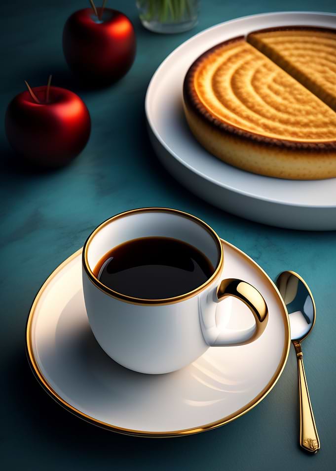 coffee art pancake