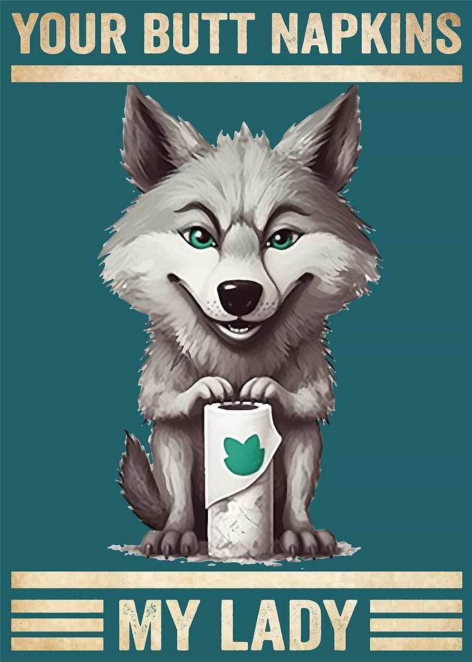 Wolf Your Butt Napkins