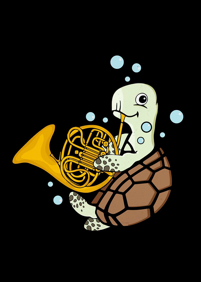 French Horn Sea Turtle
