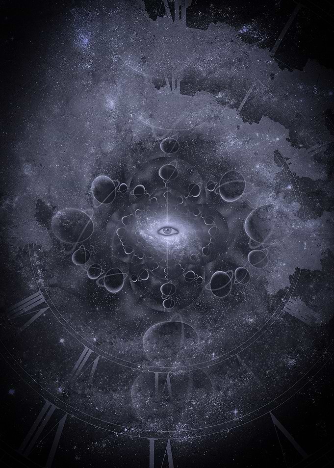 Eye and clock face