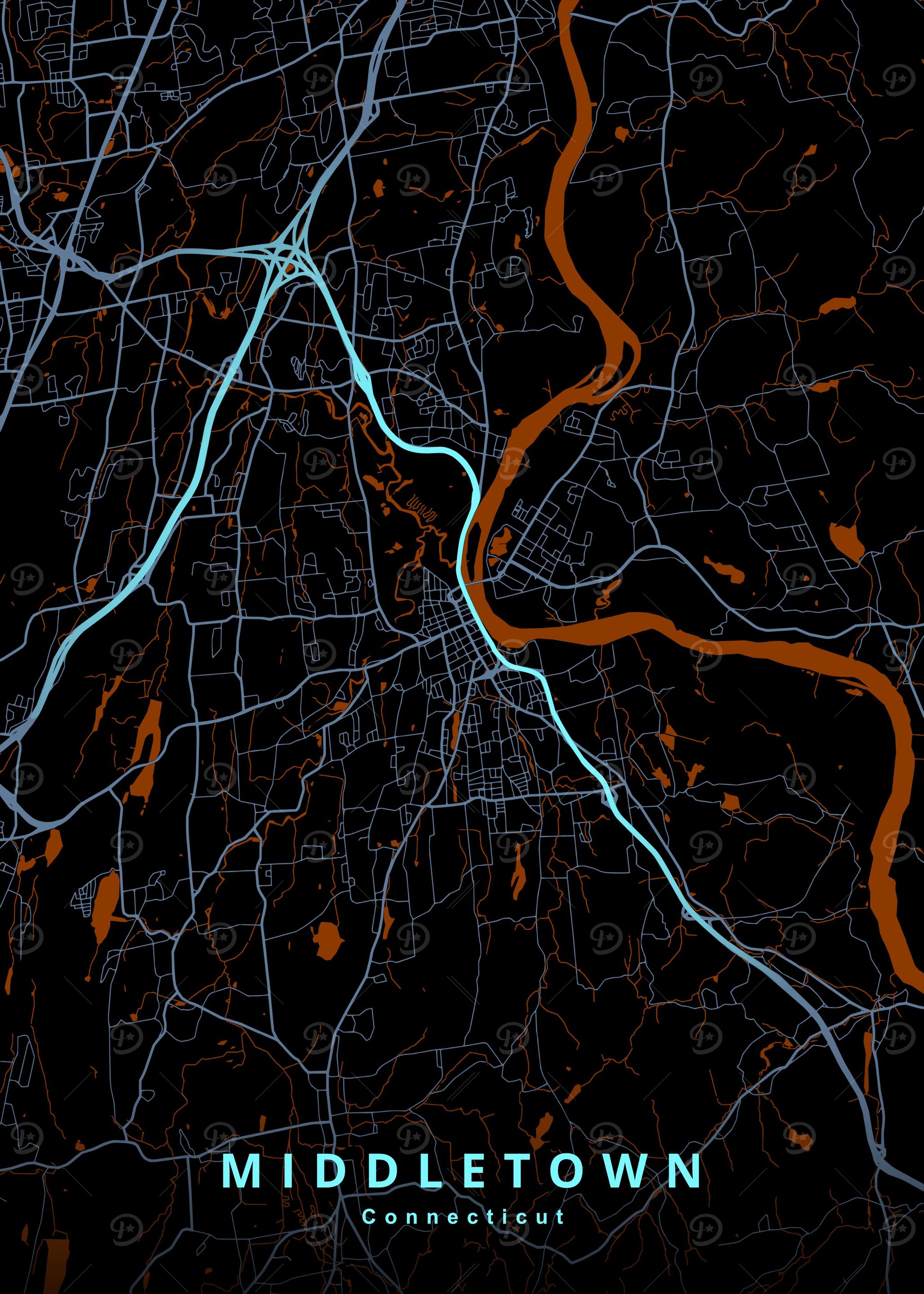 Middletown Connecticut Map
