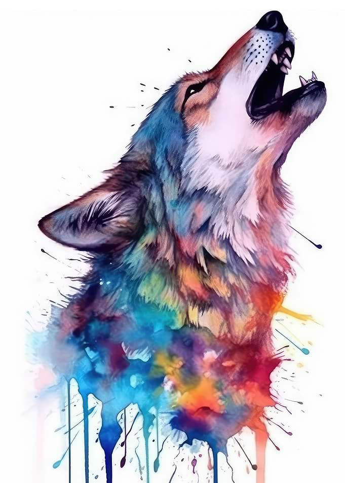 Howling wolf