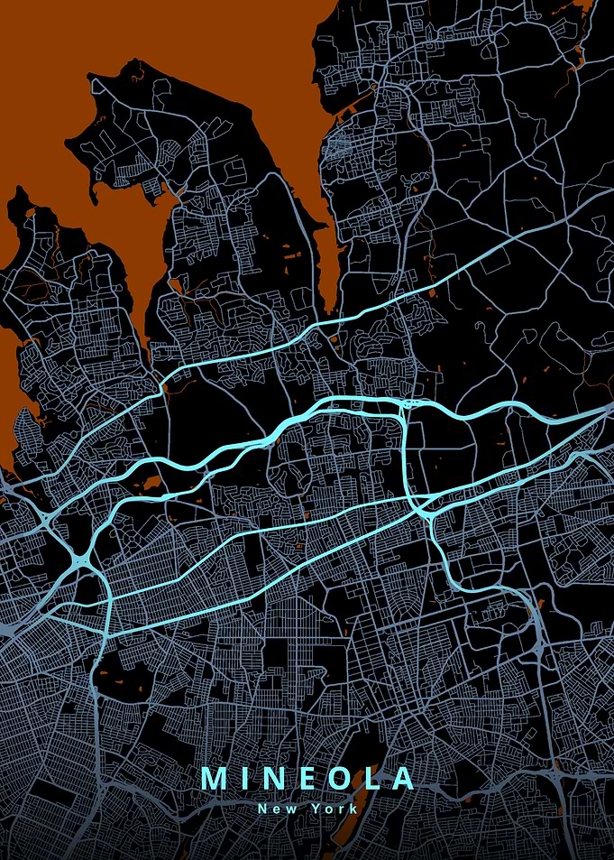 Mineola NY Map