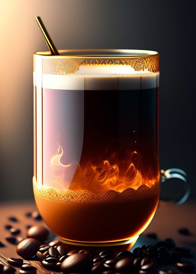 coffee art transparent