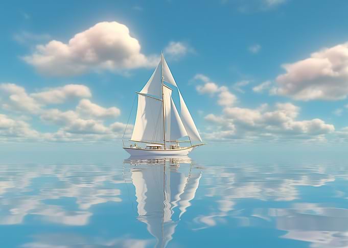 Sailboat on the beach